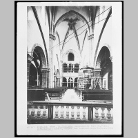 Mittelschiff nach W, z. Z. der Restaurierung, Aufn. vor 1920, Foto Marburg.jpg